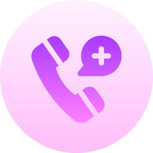 telefon Basic Gradient Circular ikona
