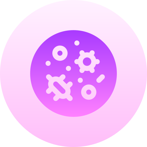 piastra di petri Basic Gradient Circular icona