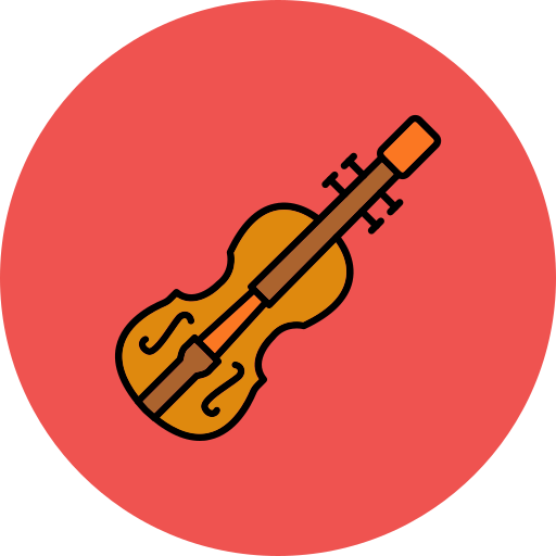 violín Generic Outline Color icono