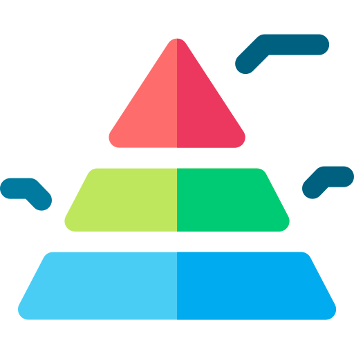 피라미드 Basic Rounded Flat icon