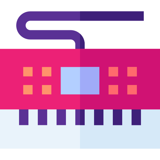 syntezator Basic Straight Flat ikona