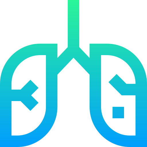 pulmones Super Basic Straight Gradient icono