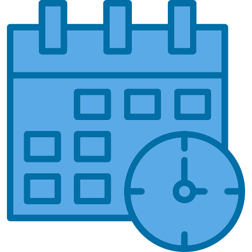 time and date Generic Blue icon