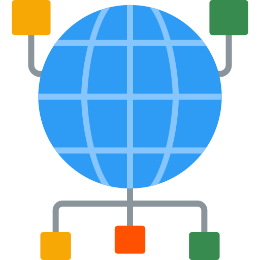 globale verbindung Generic Flat icon