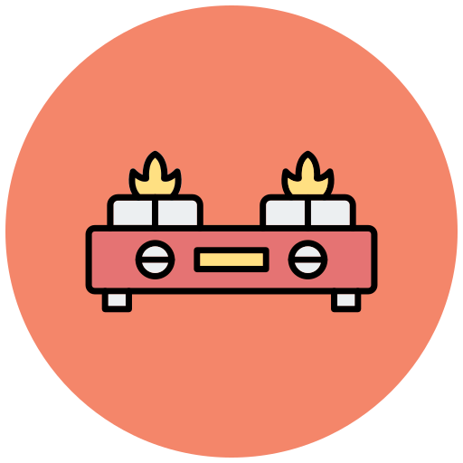 Gas Stove Generic Outline Color icon