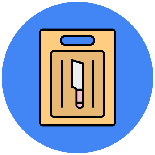 snijplank Generic Outline Color icoon