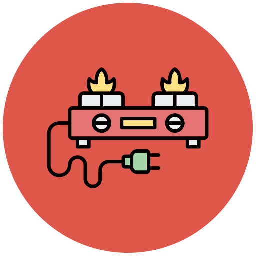 Electric stove Generic Outline Color icon