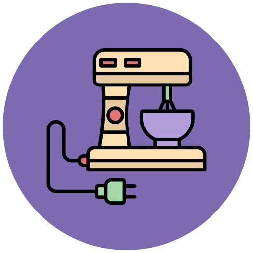 Electric mixer Generic Outline Color icon