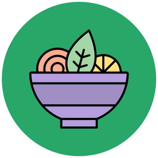 Salad Generic Outline Color icon