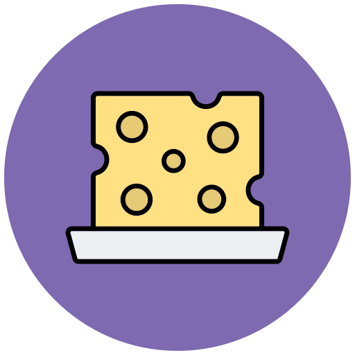 チーズ Generic Outline Color icon