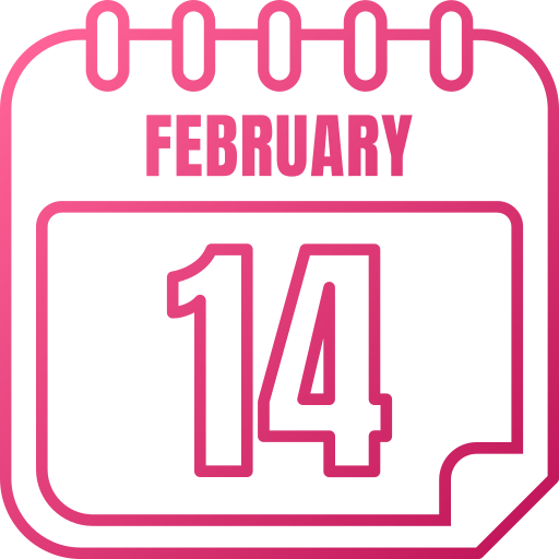 February 14 Generic Gradient icon