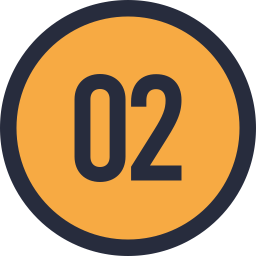 Number 2 Generic Outline Color icon