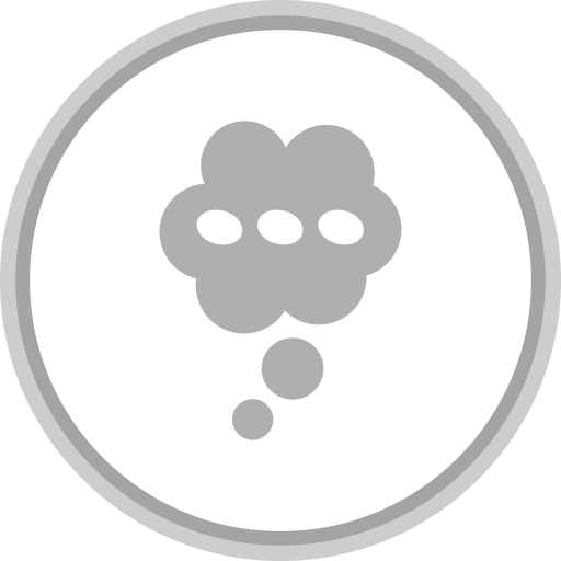 Speech bubble Generic Grey icon