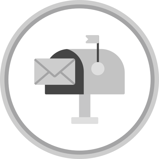 Mail box Generic Grey icon