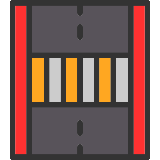 Pedestrian crossing Generic Outline Color icon