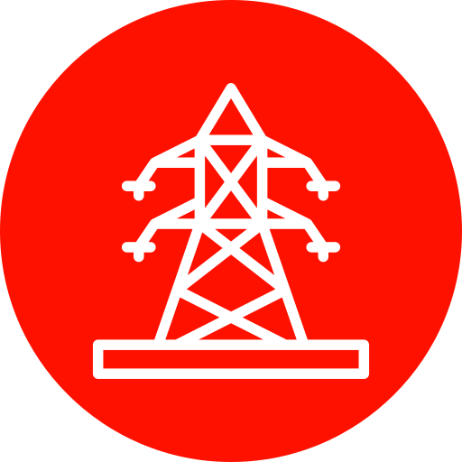 poste electrico Generic Flat icono