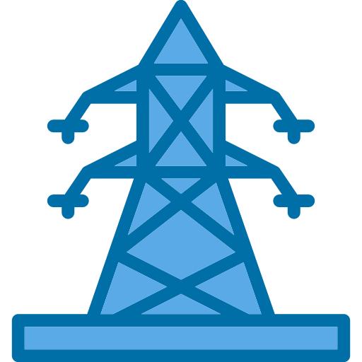 Electric pole Generic Blue icon