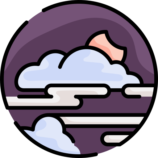 niebla Generic Outline Color icono
