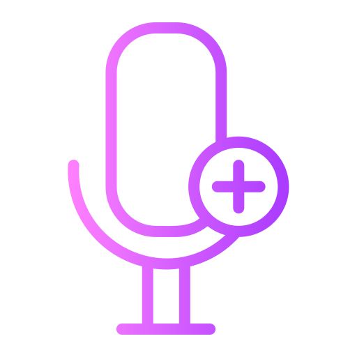 microfoon Generic Gradient icoon