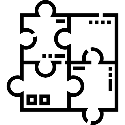 パズル Detailed Straight Lineal icon