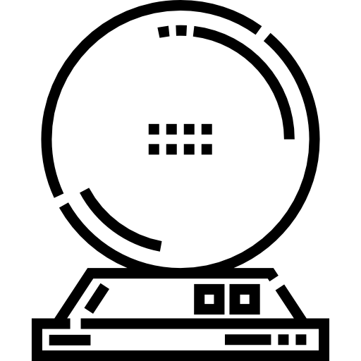 수정 구슬 Detailed Straight Lineal icon
