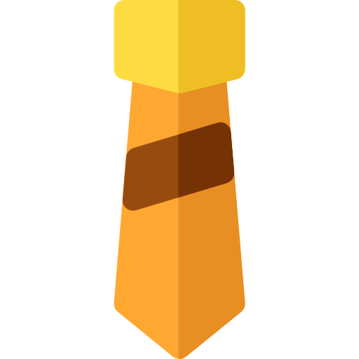 krawat Basic Rounded Flat ikona