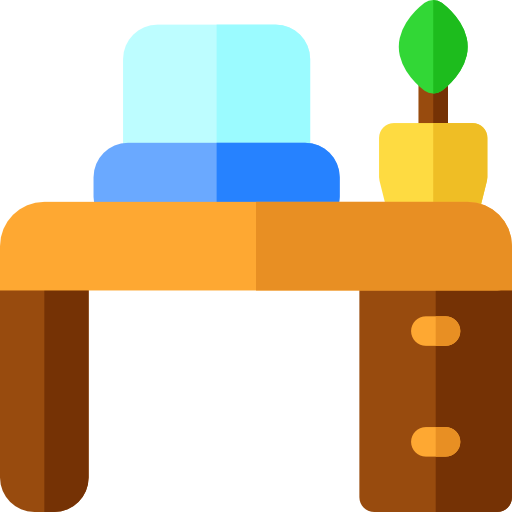 Desk Basic Rounded Flat icon