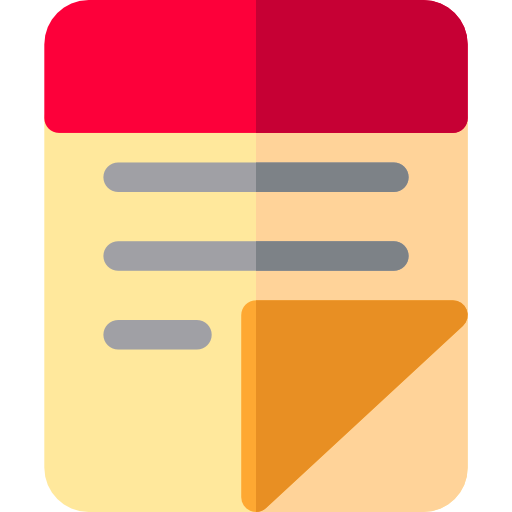스티커 메모 Basic Rounded Flat icon