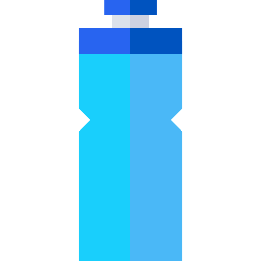 bouteille d'eau Basic Straight Flat Icône