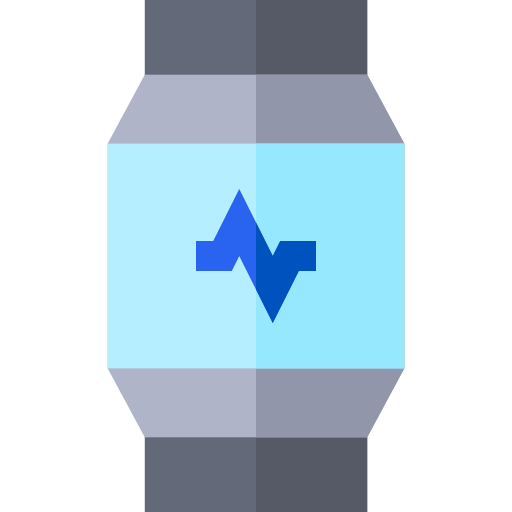 reloj de fitness Basic Straight Flat icono