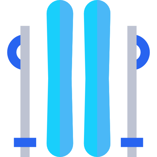 ski Basic Straight Flat Icône
