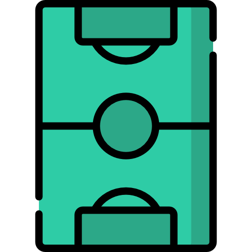 Soccer field Special Lineal color icon