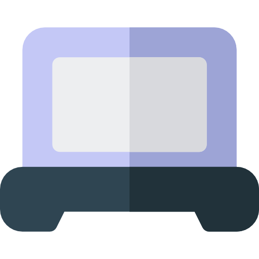 laptop Basic Rounded Flat ikona
