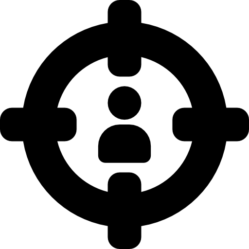 cible Basic Rounded Filled Icône