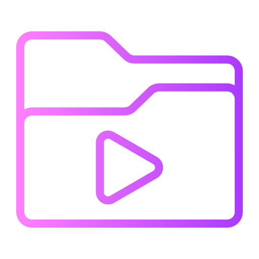 ビデオフォルダー Generic Gradient icon