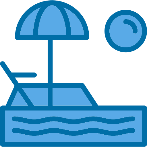 바닷가 Generic Blue icon