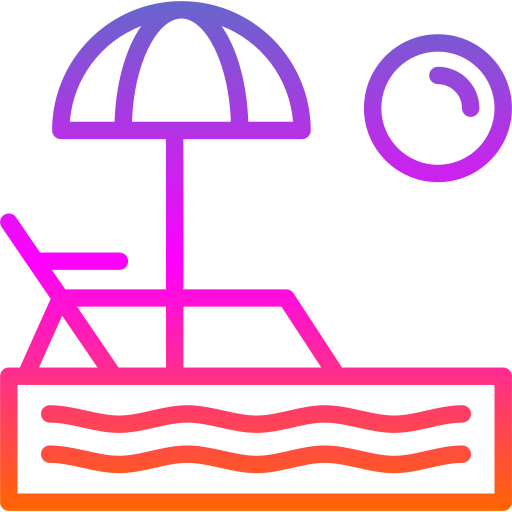 ビーチ Generic Gradient icon