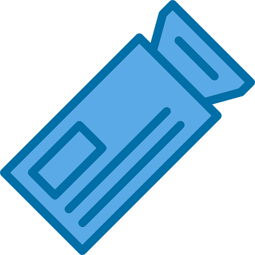 티켓 Generic Blue icon