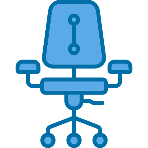 Desk Chair Generic Blue icon