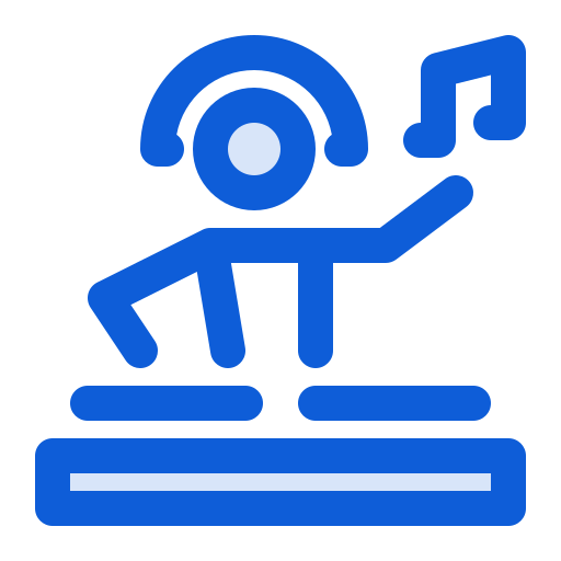 disc jockey Generic Blue icono