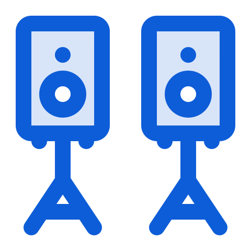 sistema de áudio Generic Blue Ícone
