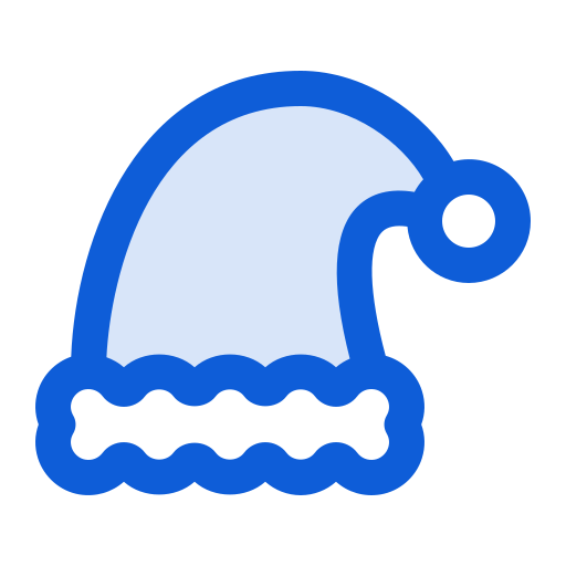 sombrero de santa Generic Blue icono