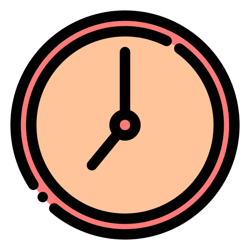 reloj Generic Outline Color icono