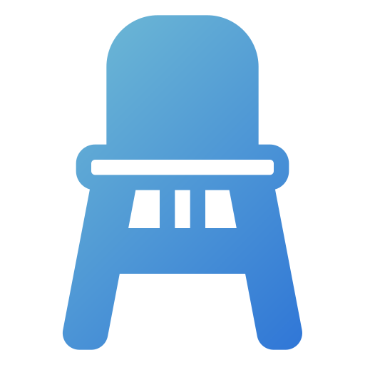 sedia per bambini Generic Flat Gradient icona