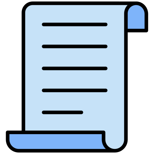 문서 Generic Outline Color icon