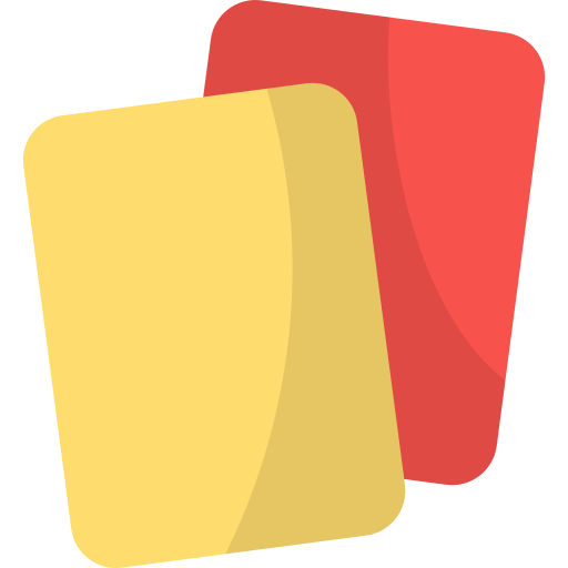 tarjeta de futbol Generic Flat icono