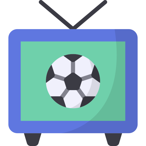 tv de fútbol Generic Flat icono