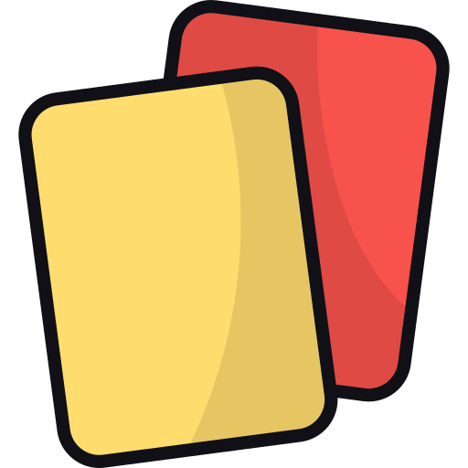 voetbal kaart Generic Outline Color icoon