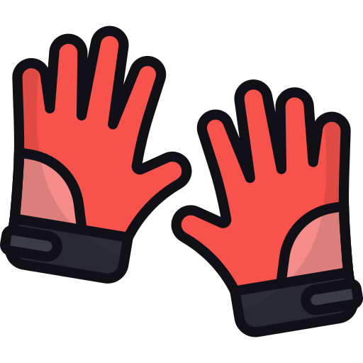 Football gloves Generic Outline Color icon