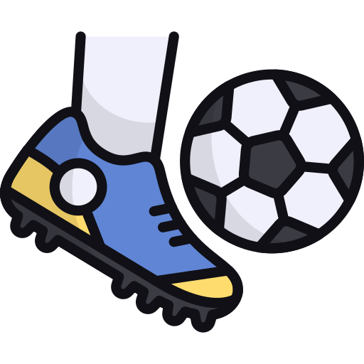 Kicking ball Generic Outline Color icon